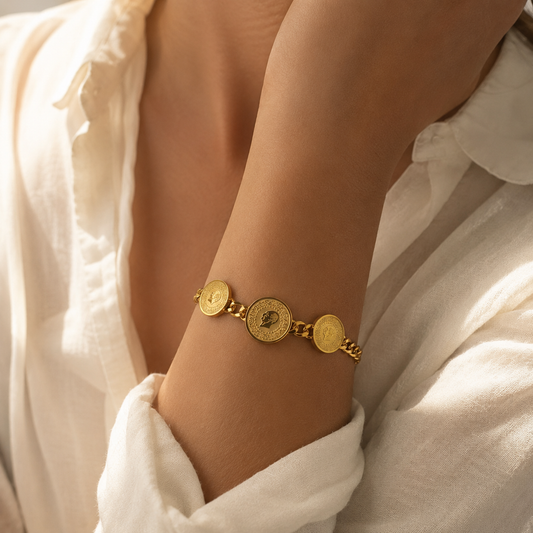 Golden Coin Bracelet