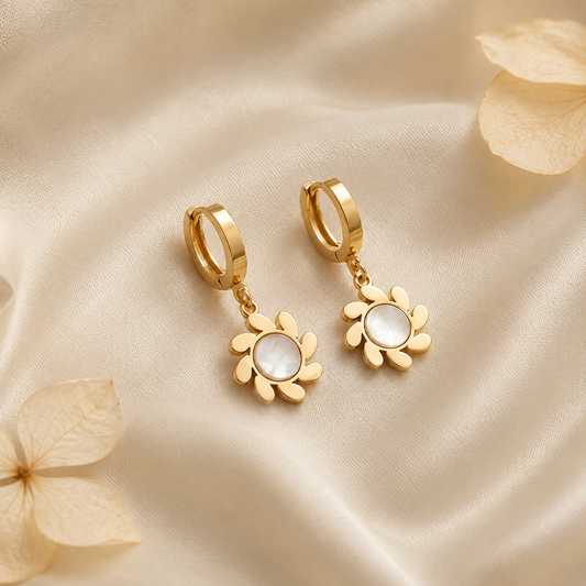 White Sun Earrings