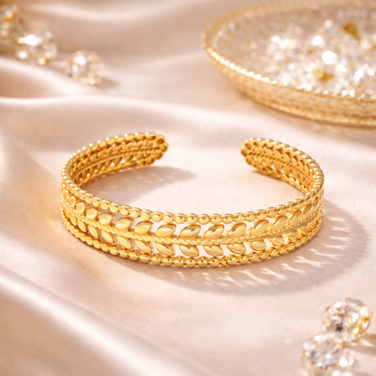 Golden Leaf Bangles
