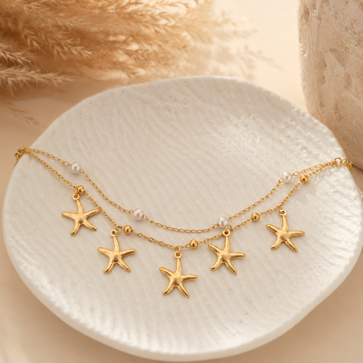 Golden Starfish Bracelet