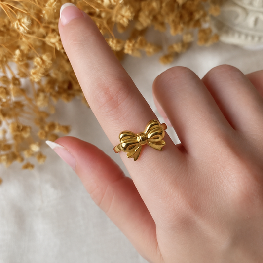 Golden Bow Ring