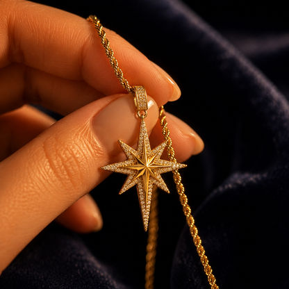Celestial North Star Necklace