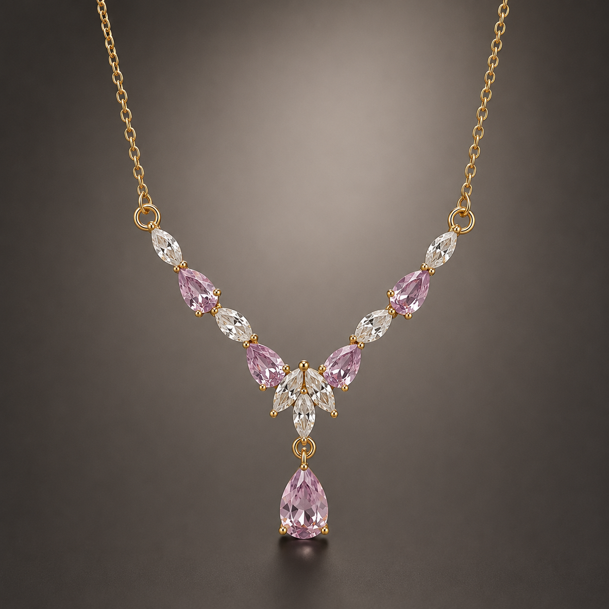 Crystal Cascade Necklace