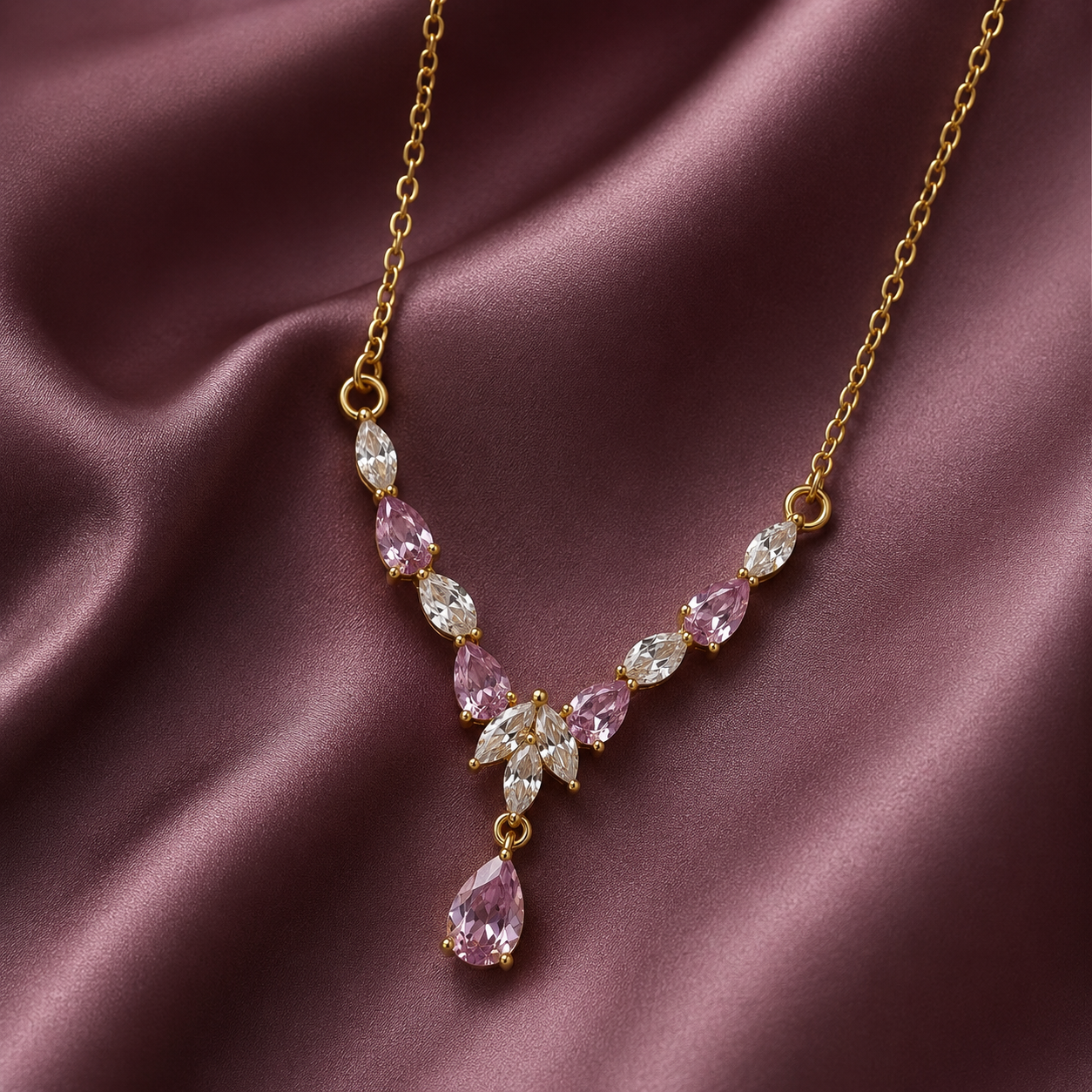 Crystal Cascade Necklace