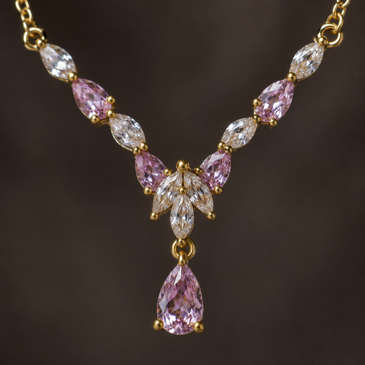 Crystal Cascade Necklace
