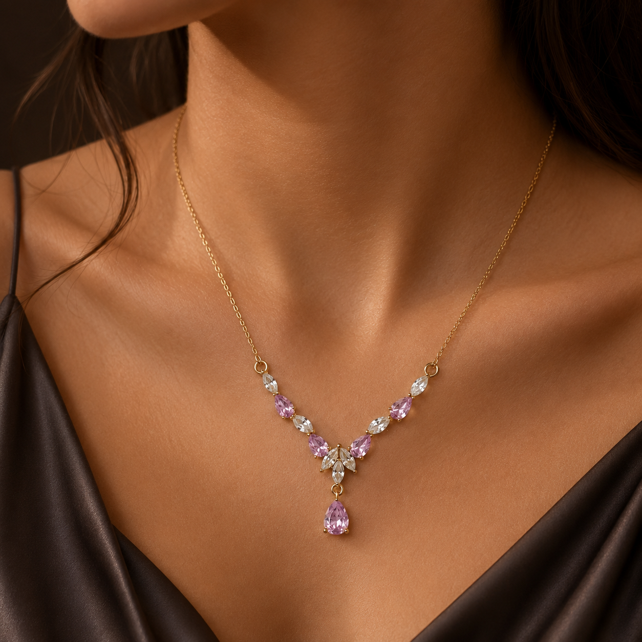 Crystal Cascade Necklace