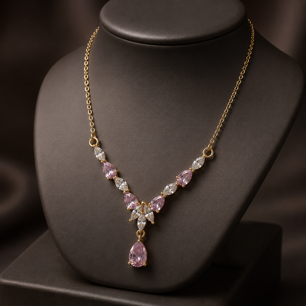 Crystal Cascade Necklace