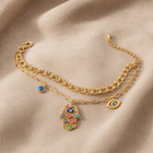 Hamsa Eye Charm Bracelet