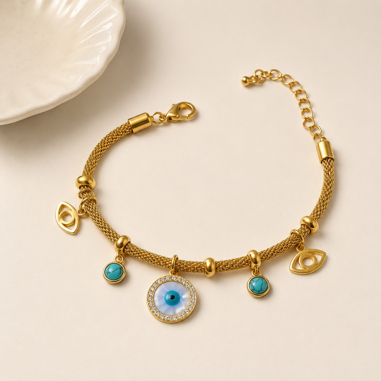 Evil Eye Charm Bracelet