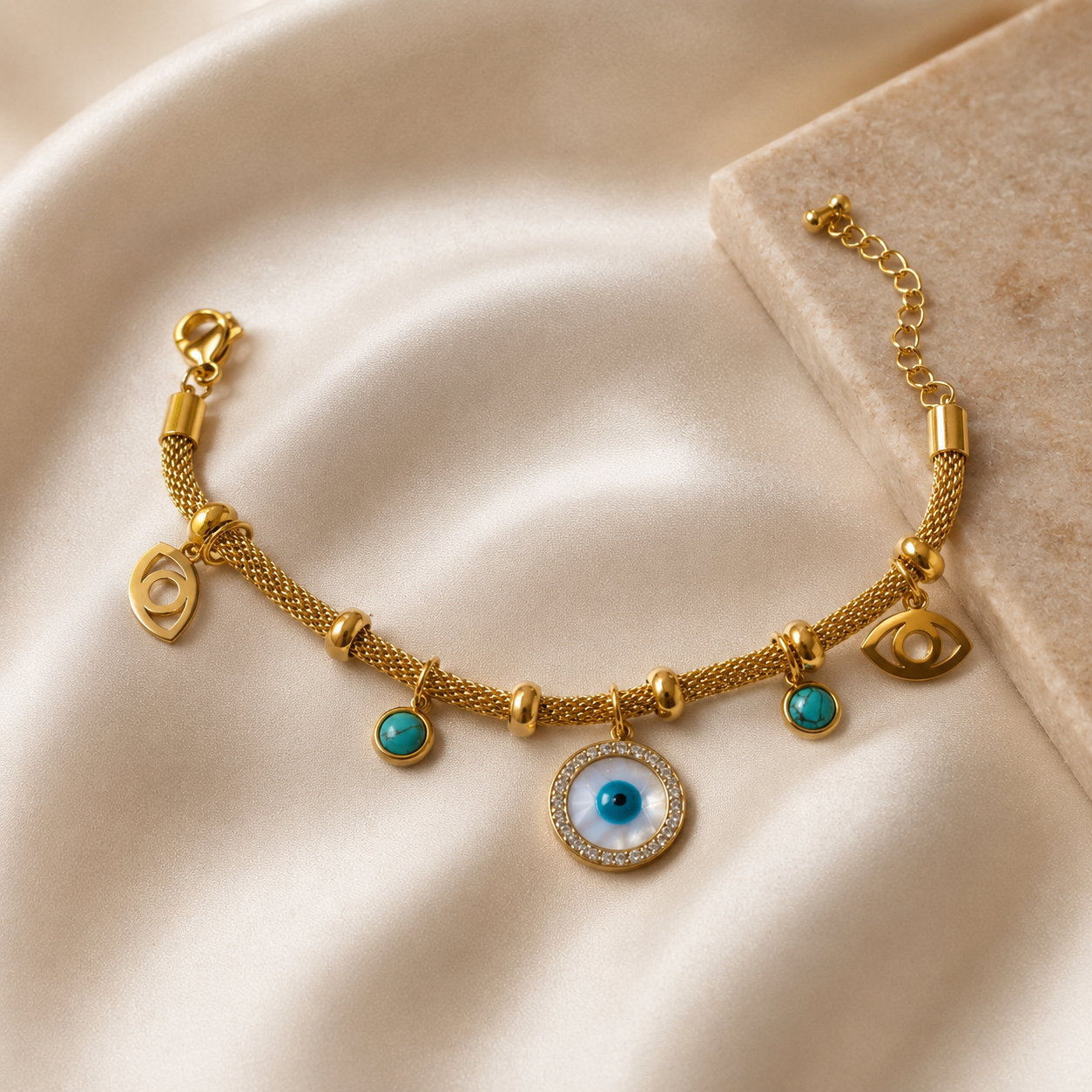 Evil Eye Charm Bracelet