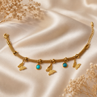 Butterfly Turquoise Charm Bracelet