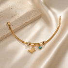 Butterfly Link Charm Bracelet