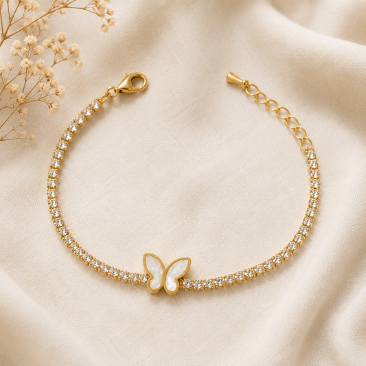 Butterfly Tennis Bracelet