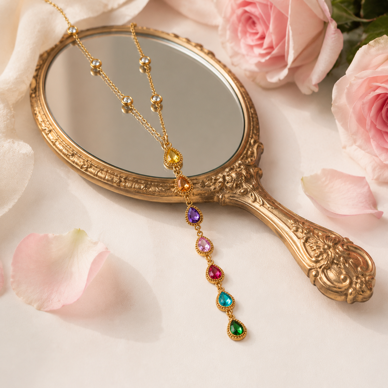 Rosé Prism Necklace