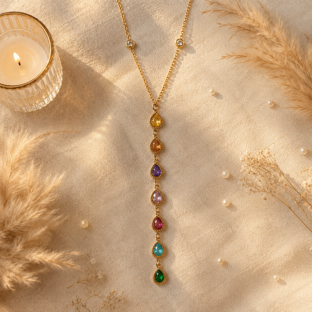Rosé Prism Necklace