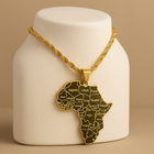 Africa Map Necklace