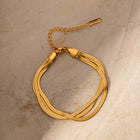 Triple Snake Chain Bracelet