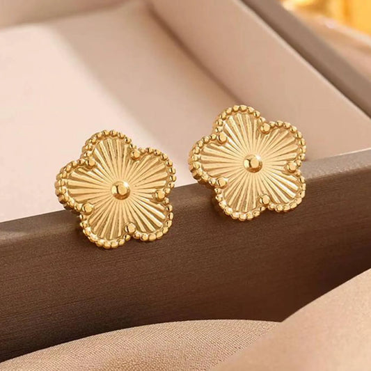 Van Cleef Gold Earrings