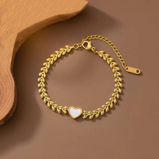 The Leaf Heart Bracelet