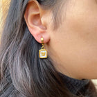 Square Butterfly Earrings