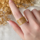 Hammered-Effect Ring