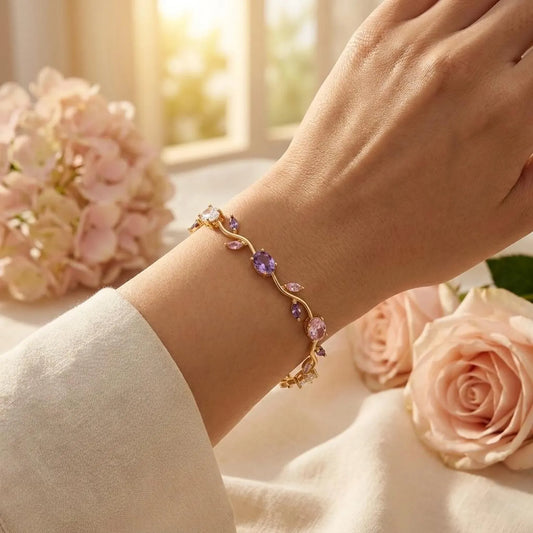 Pastel Tulip Flower Bracelet
