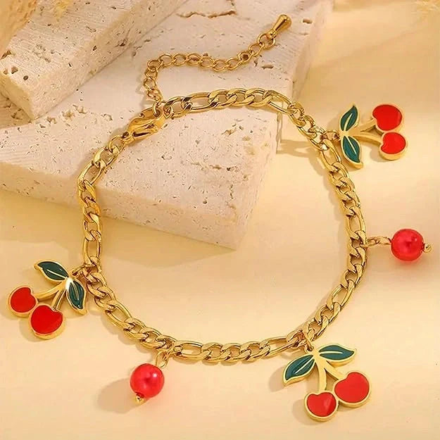 Cherry Pop Charm Bracelet