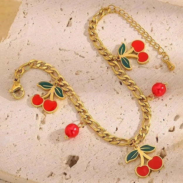 Cherry Pop Charm Bracelet